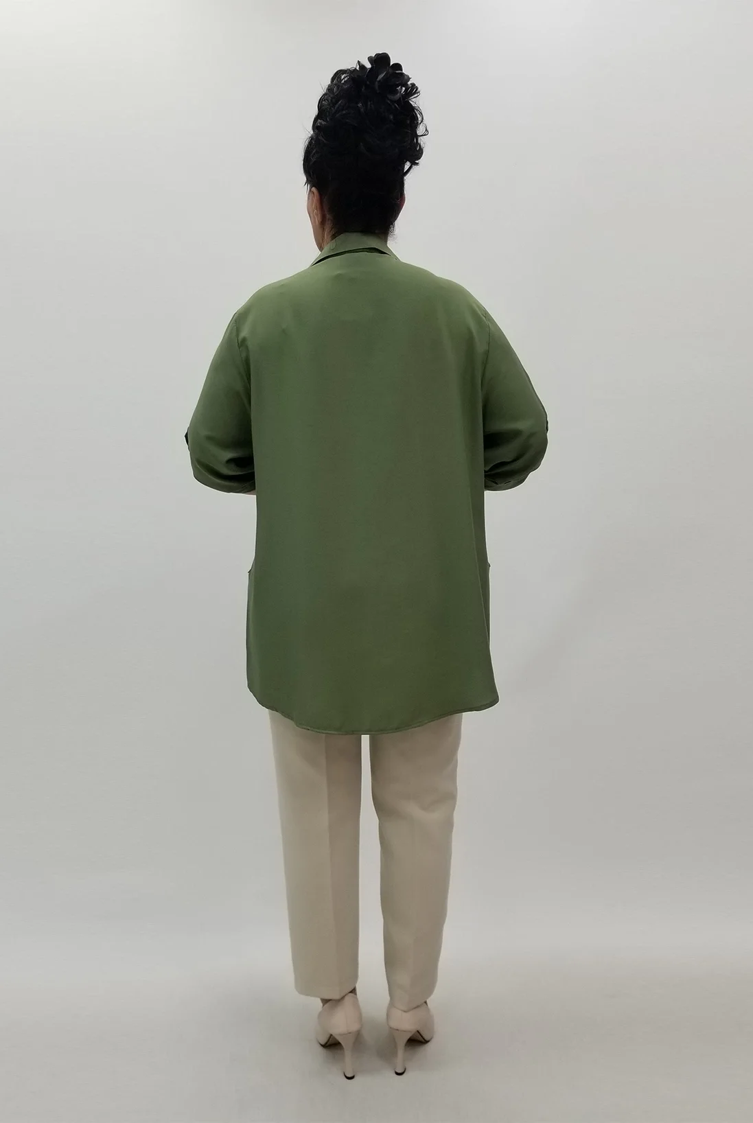 Miraggio Büyük Beden Gömlek 90242 KOYU YEŞİL