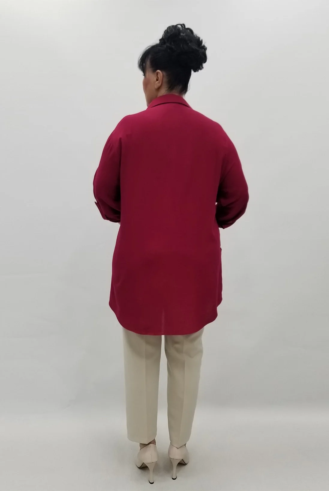 Miraggio Büyük Beden Gömlek 90242 VİŞNE