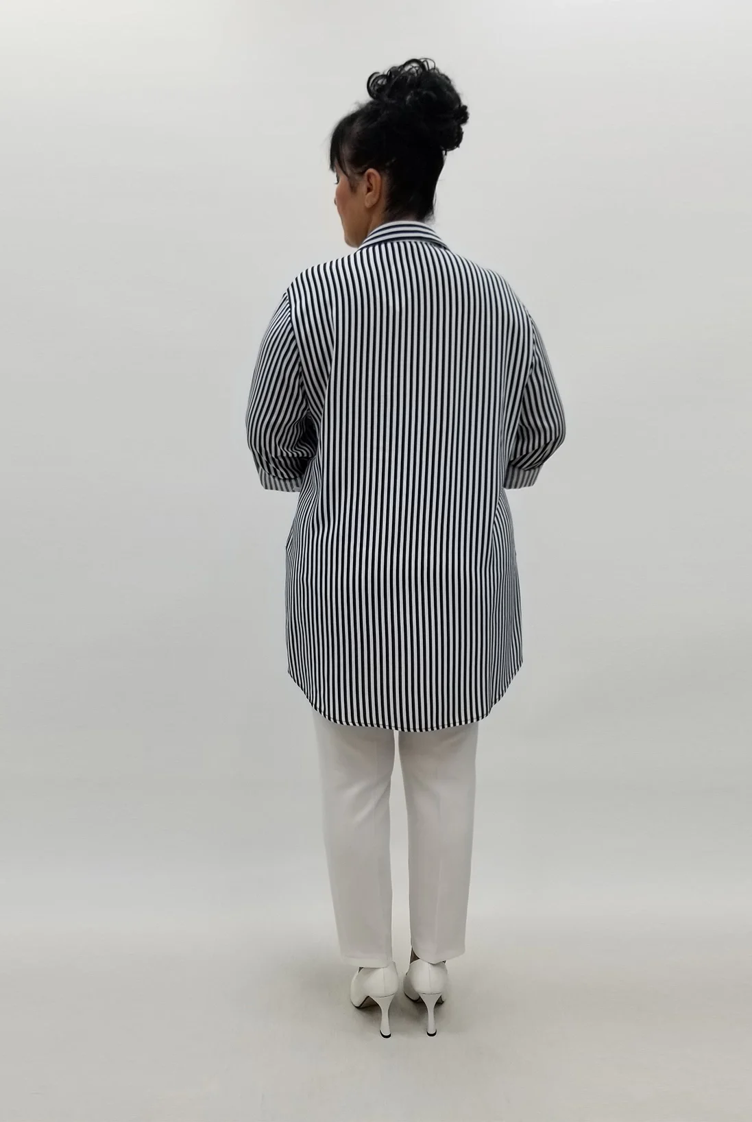 Miraggio Büyük Beden Gömlek 97283 BEYAZ/LACİ