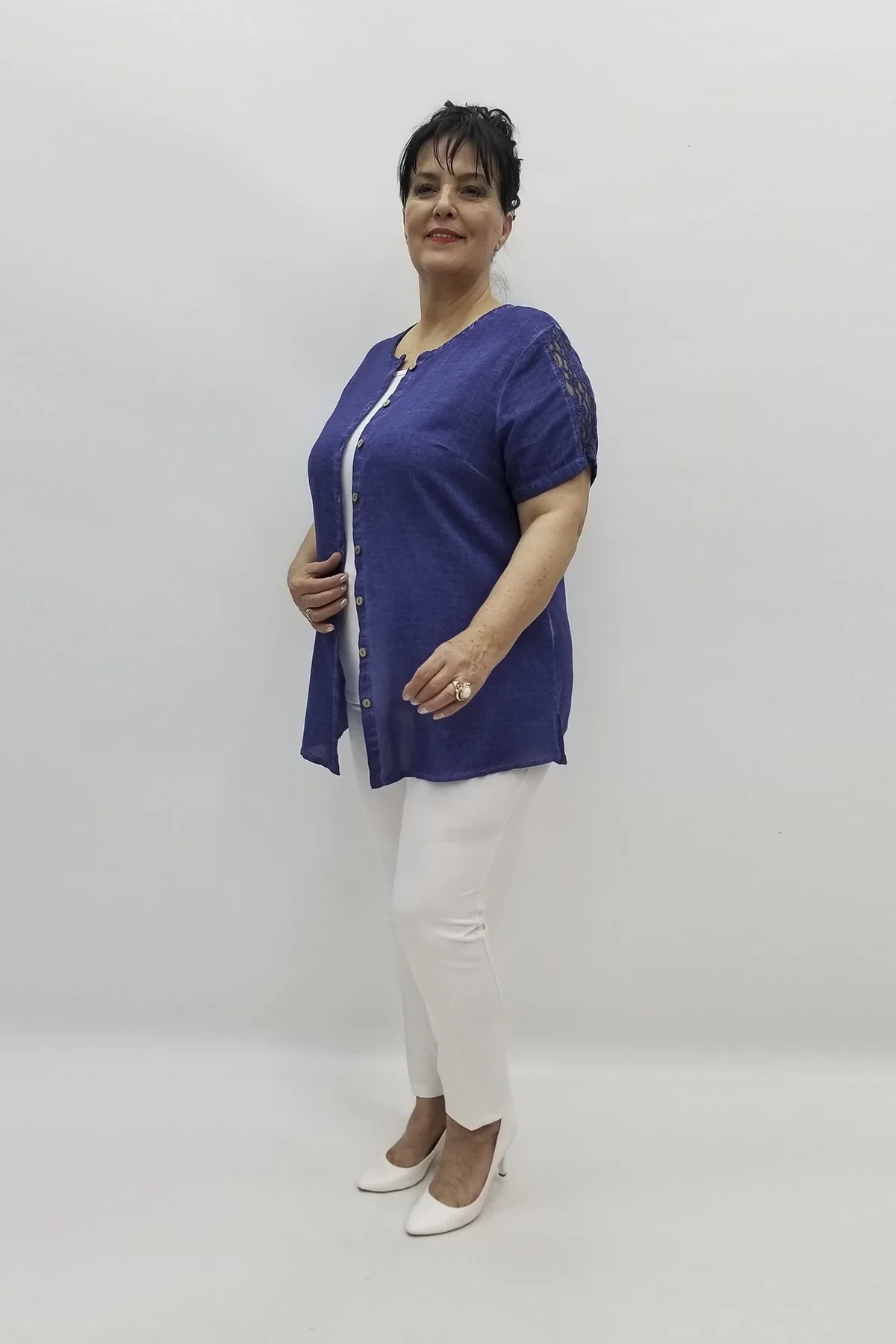 Miraggio Büyük Beden Gömlek 97665 LACİVERT