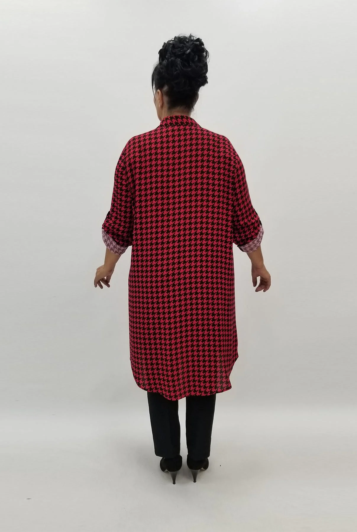 Miraggio Büyük Beden Gömlek 98010 KIRMIZI