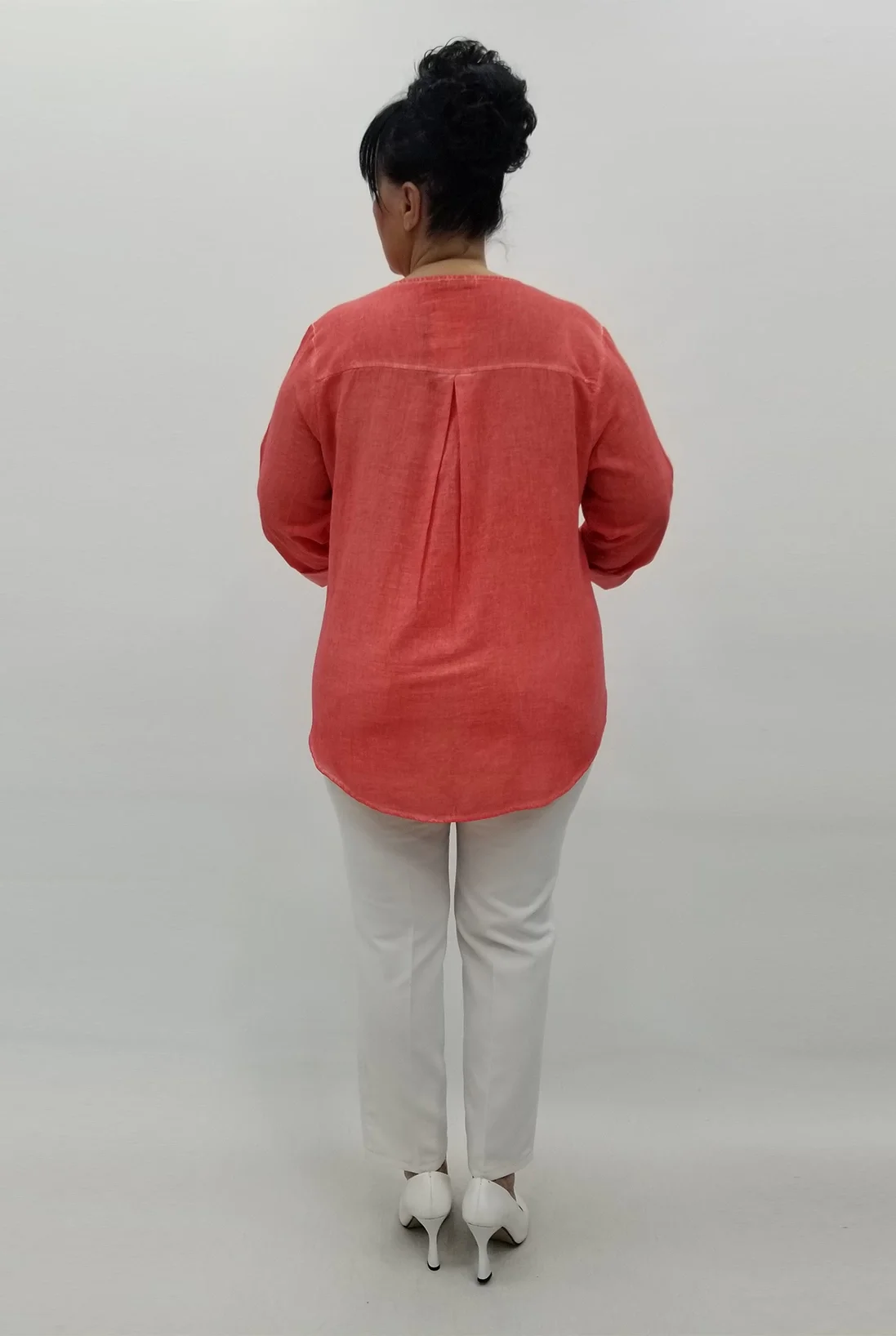 Miraggio Büyük Beden Gömlek 98786 NAR ÇİÇEĞİ