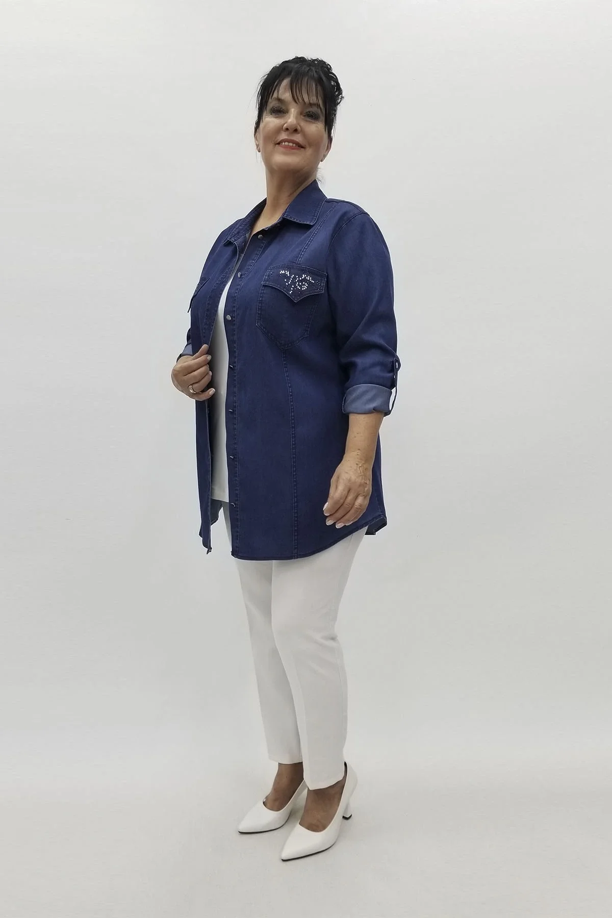 Miraggio Büyük Beden Gömlek 98876 KOT LACİ