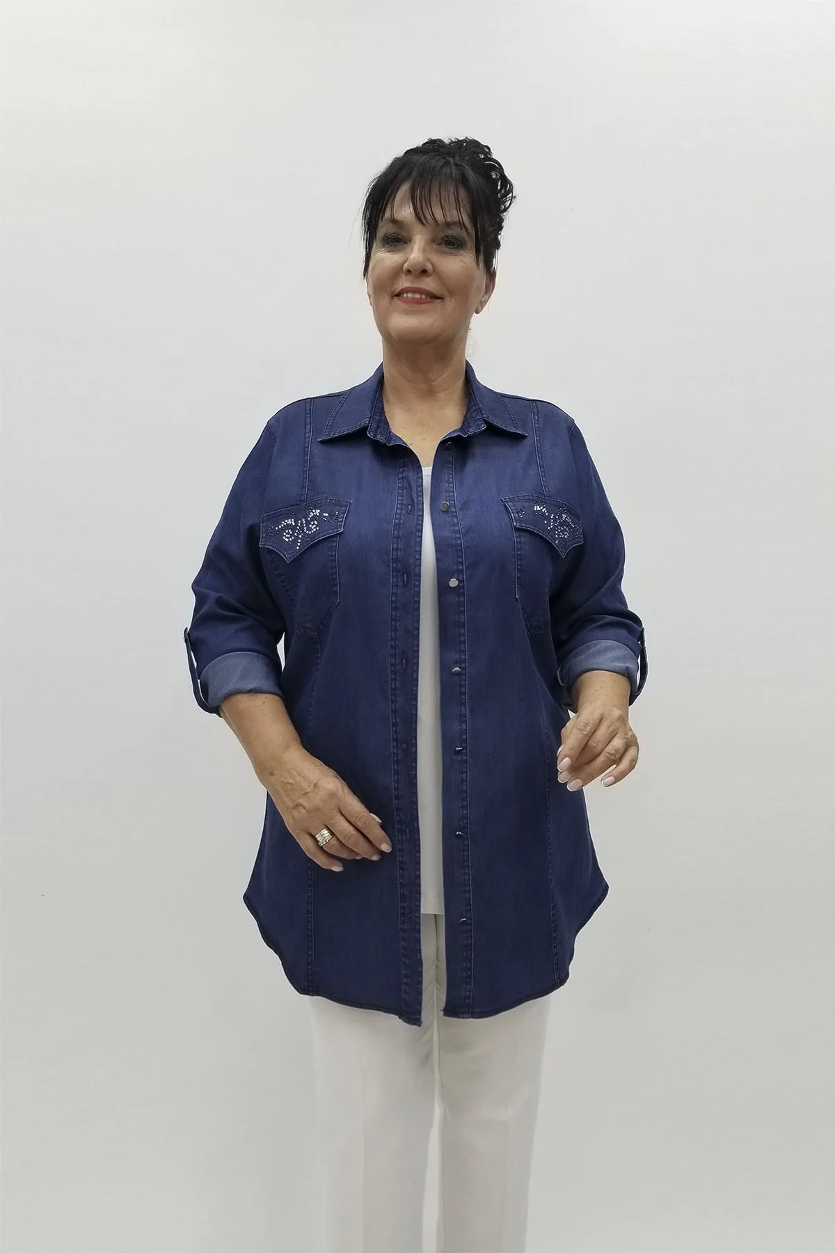 Miraggio Büyük Beden Gömlek 98876 KOT LACİ