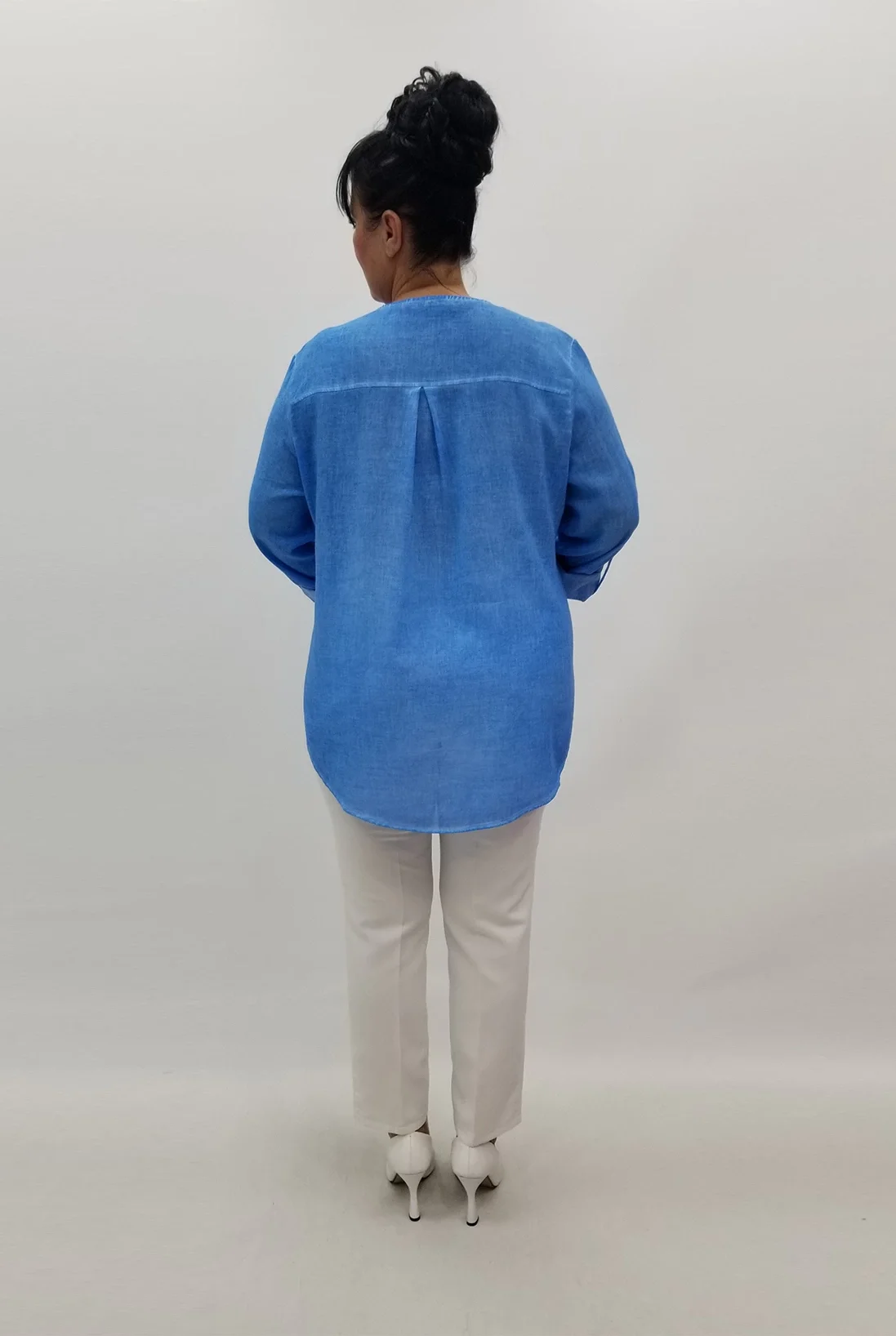 Miraggio Büyük Beden Gömlek 99045 MAVİ