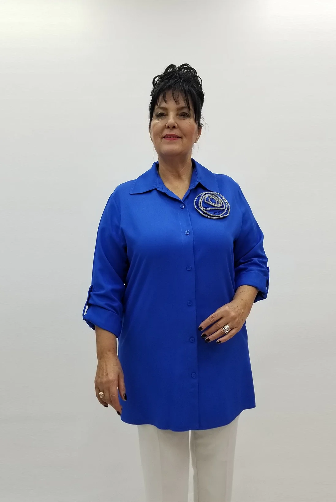 Miraggio Büyük Beden Gömlek 99109 SAKS