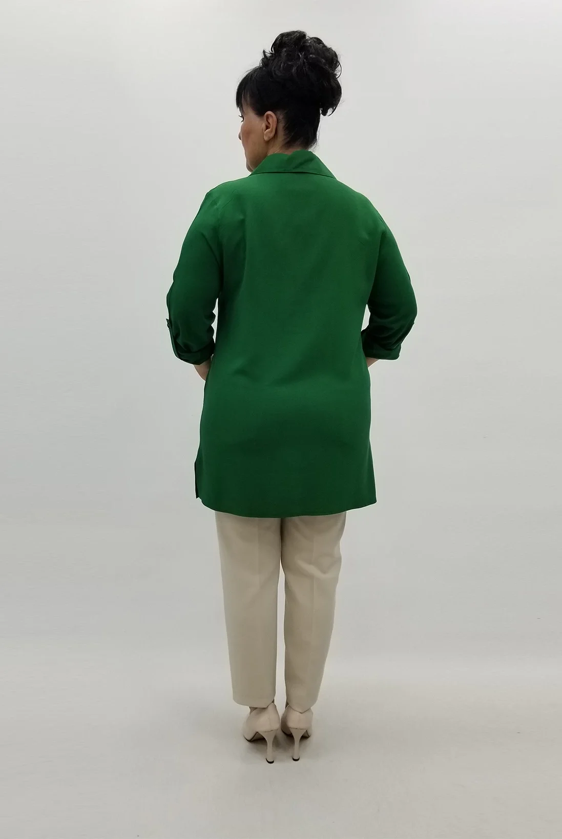 Miraggio Büyük Beden Gömlek 99109 YEŞİL