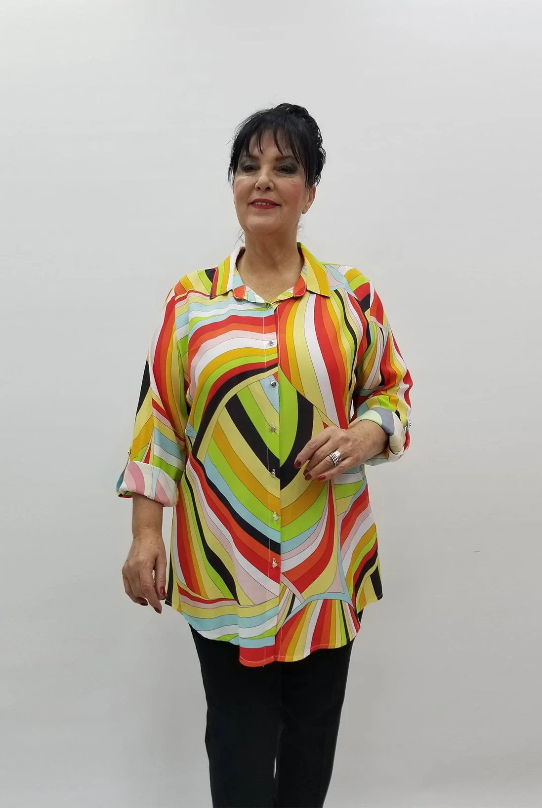 Miraggio Büyük Beden Gömlek 99204 GÖKKUŞAĞI