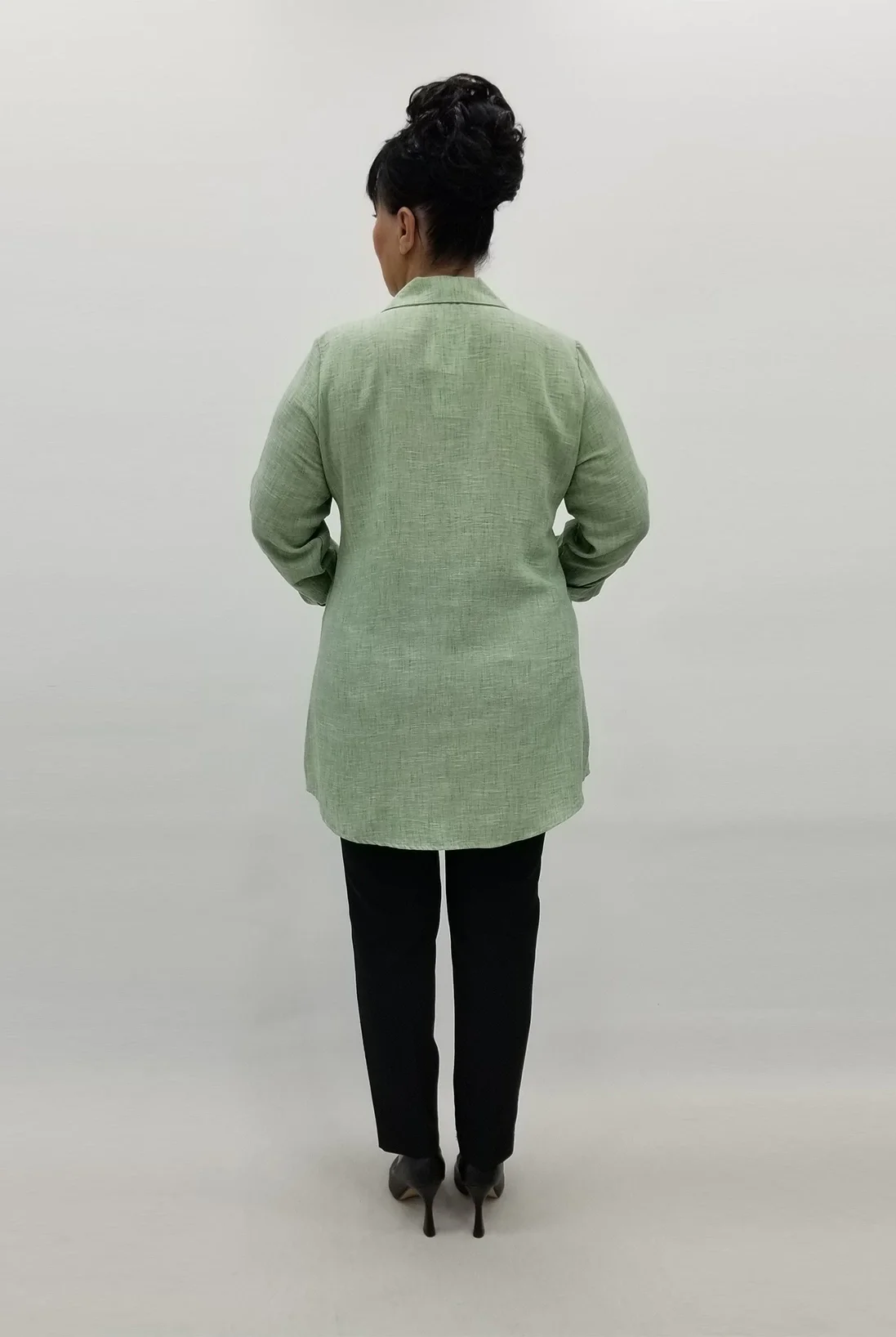 Miraggio Büyük Beden Gömlek 99211 MİNT YEŞİL