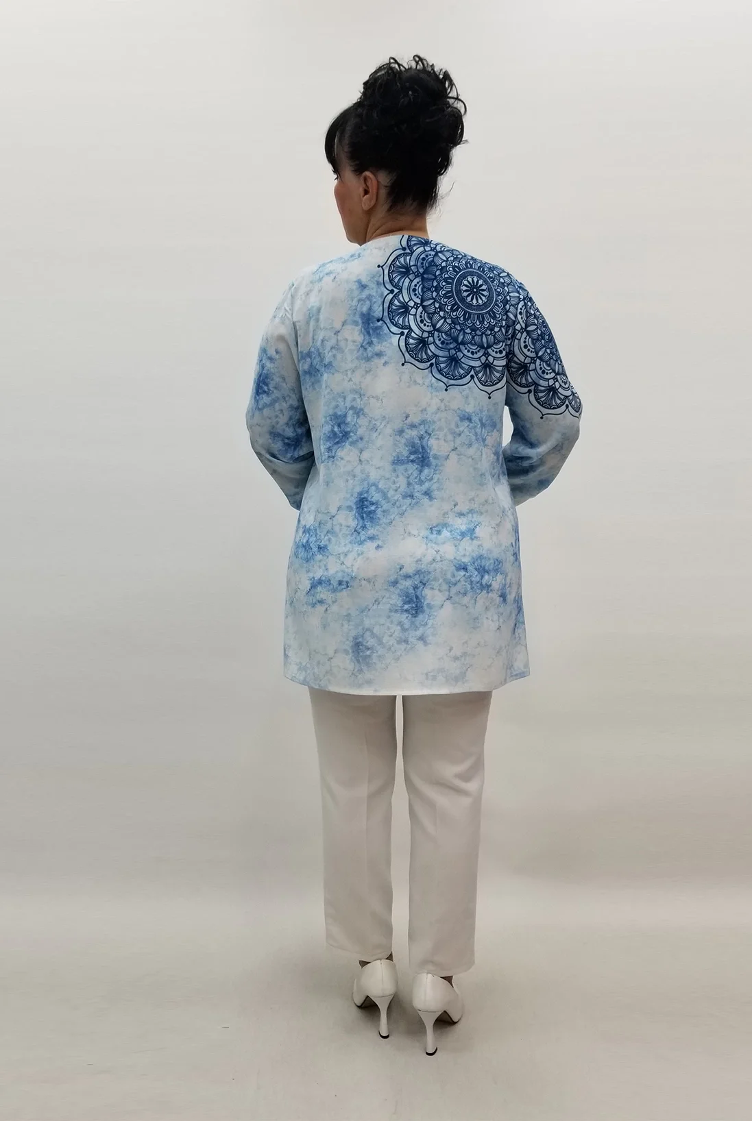 Miraggio Büyük Beden Gömlek 99543 MAVİ