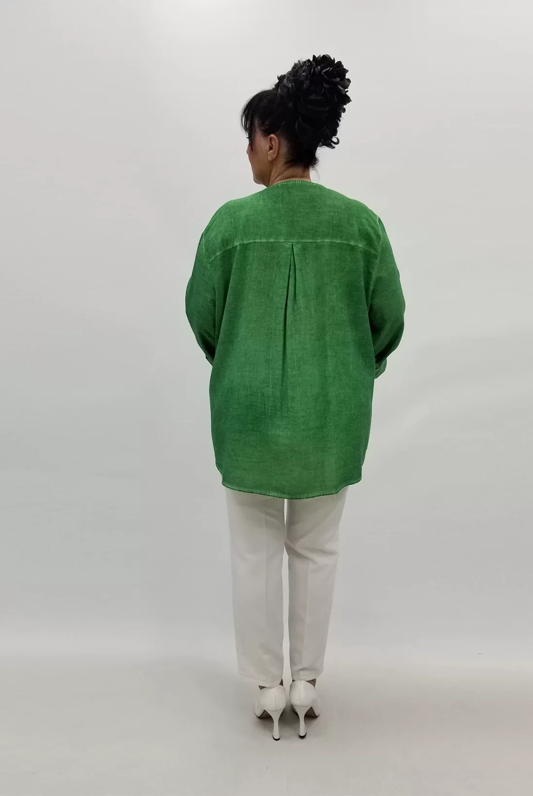 Miraggio Büyük Beden Gömlek 99565 YEŞİL