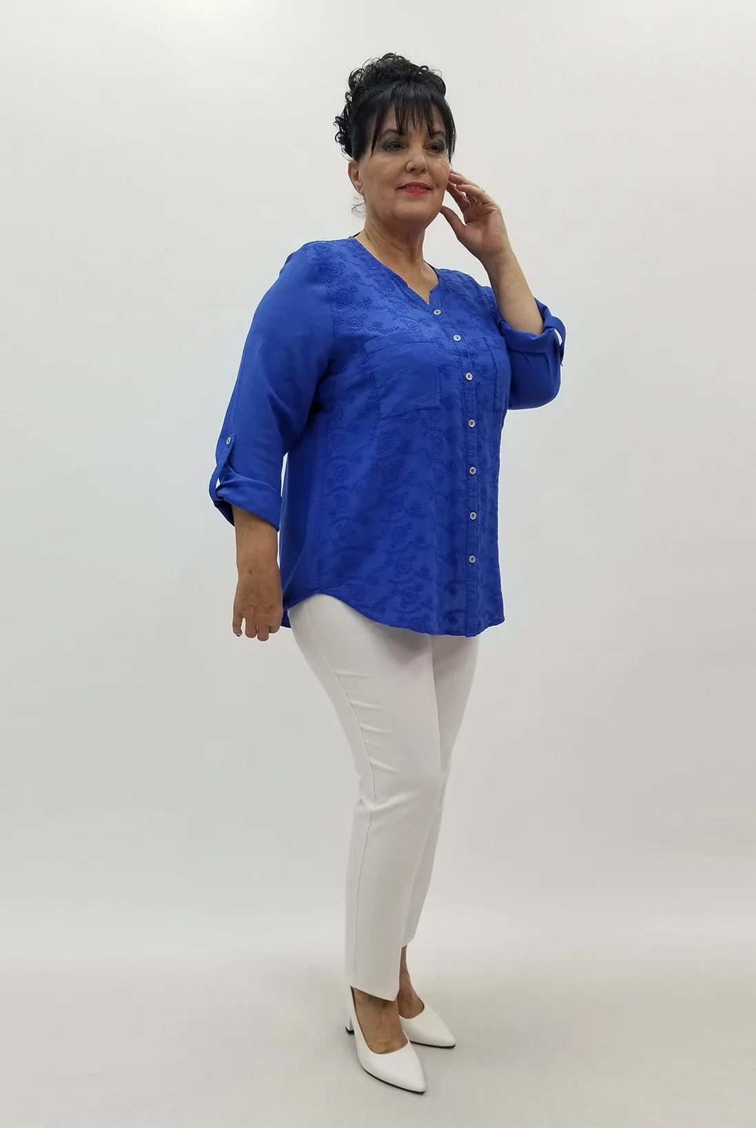 Miraggio Büyük Beden Gömlek 99565A SAKS