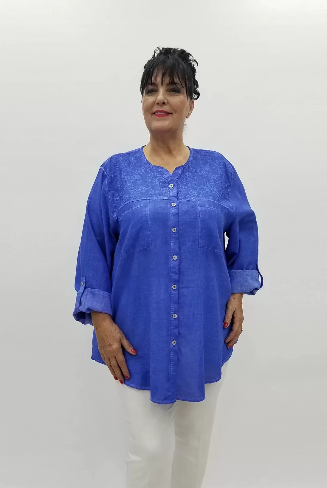 Miraggio Büyük Beden Gömlek 99566 SAKS