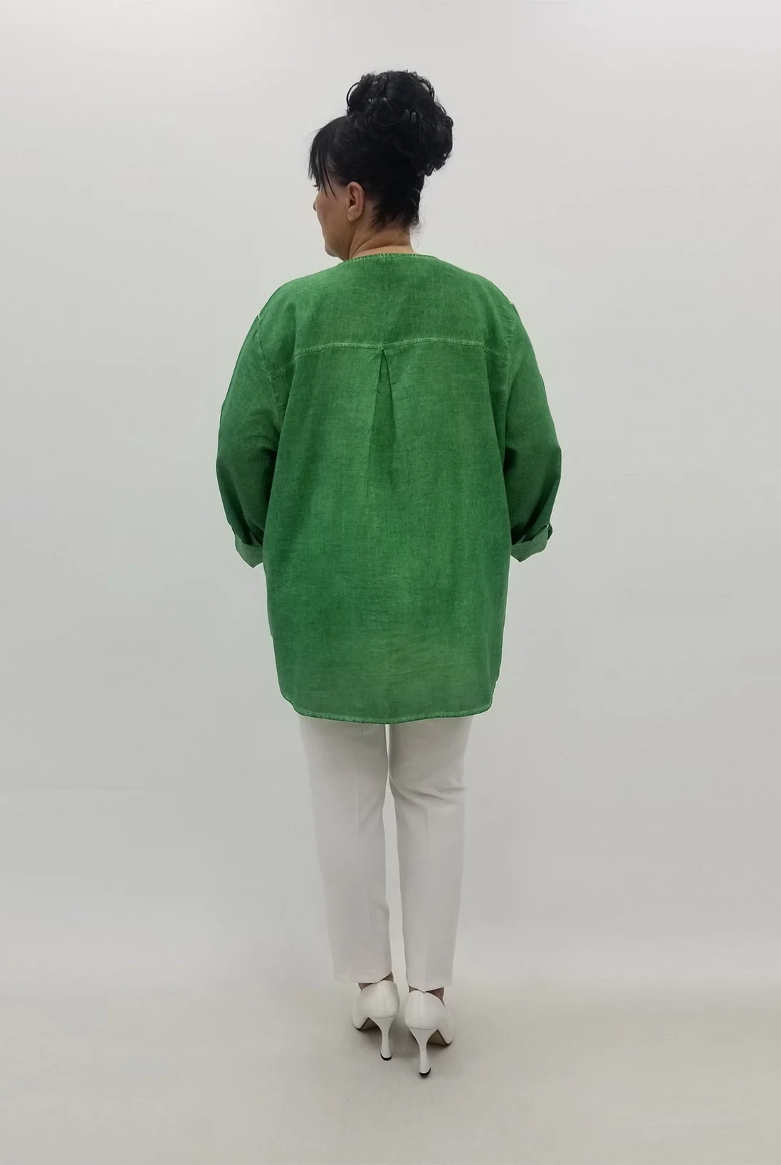 Miraggio Büyük Beden Gömlek 99566 YEŞİL