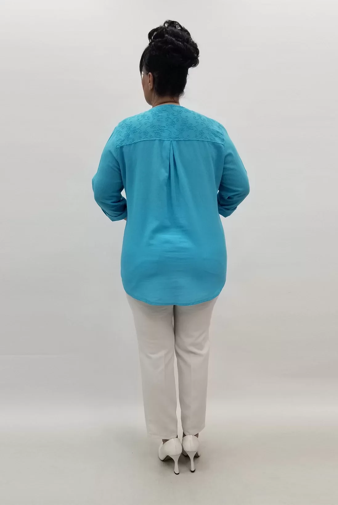 Miraggio Büyük Beden Gömlek 99566A MAVİ