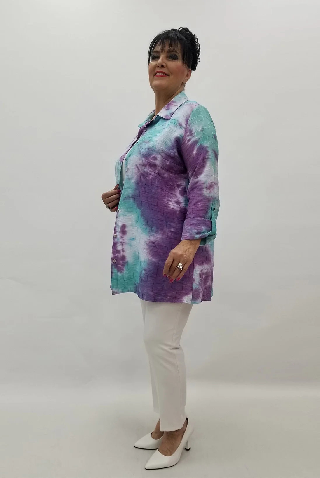 Miraggio Büyük Beden Gömlek 99597 MOR