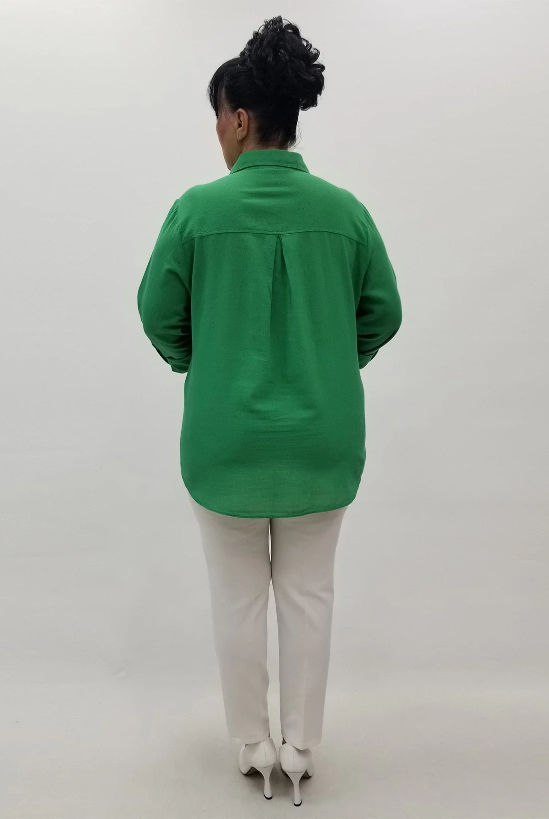 Miraggio Büyük Beden Gömlek 99634 YEŞİL