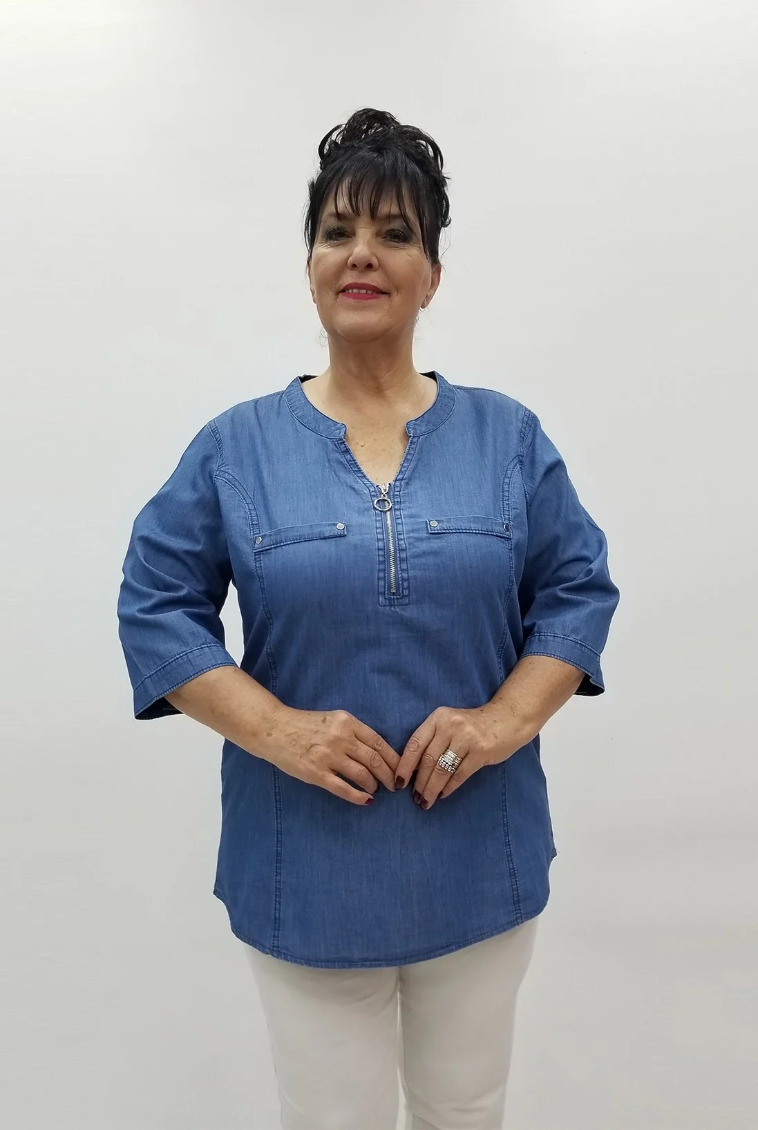 Miraggio Büyük Beden Gömlek 99705 KOT MAVİ