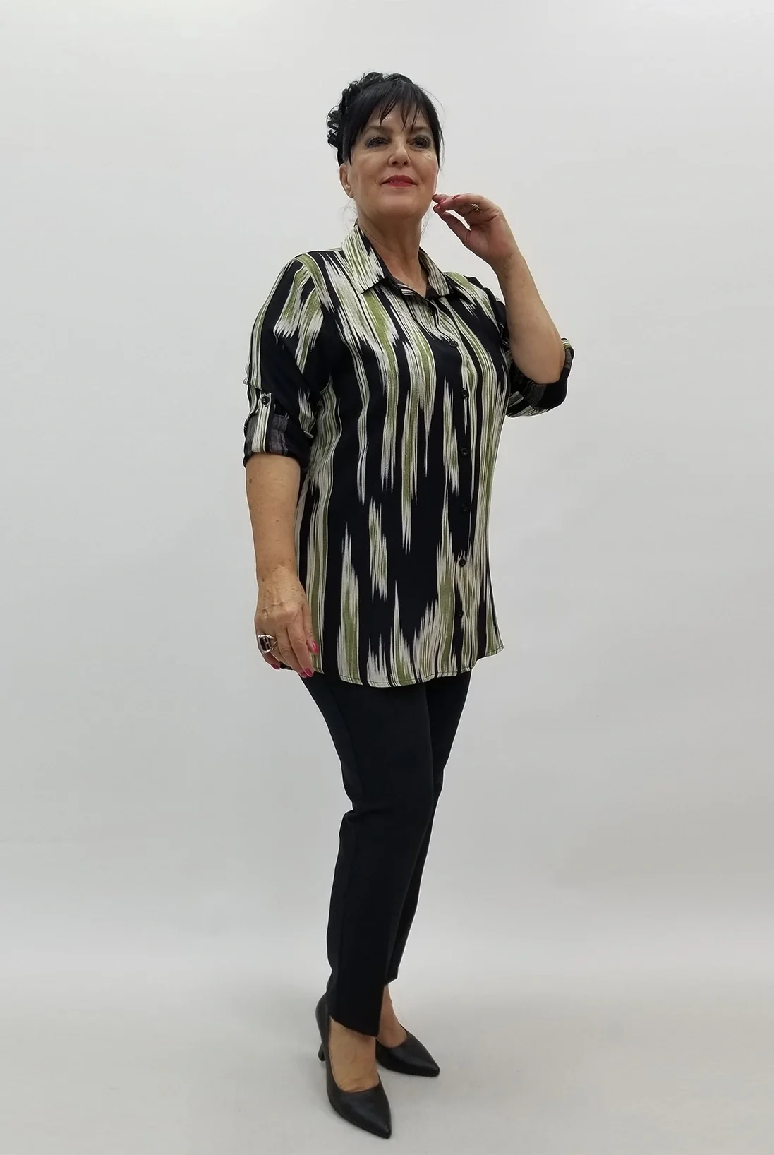 Miraggio Büyük Beden Gömlek 99969 HAKİ