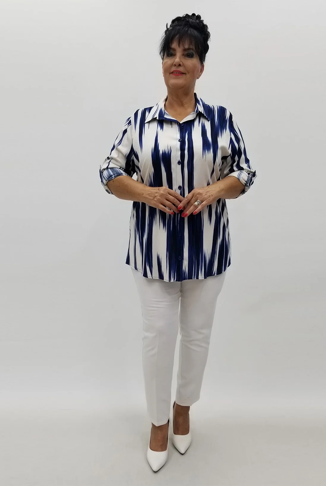 Miraggio Büyük Beden Gömlek 99969 LACİVERT