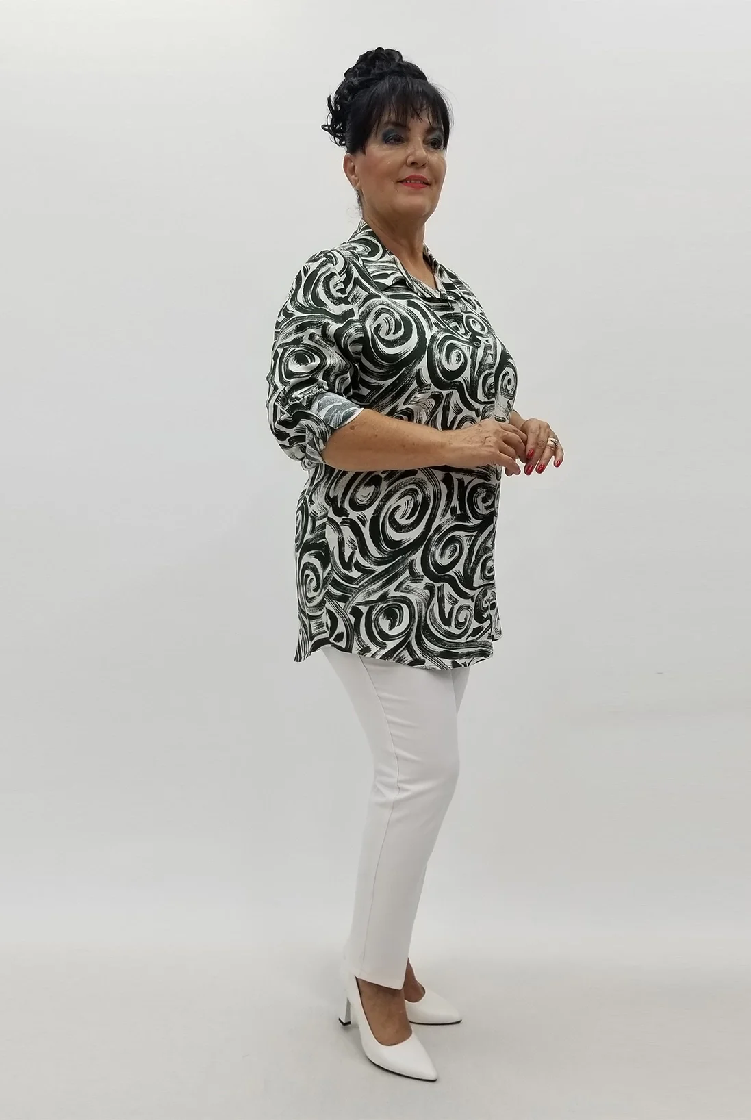 Miraggio Büyük Beden Gömlek 99970 HAKİ