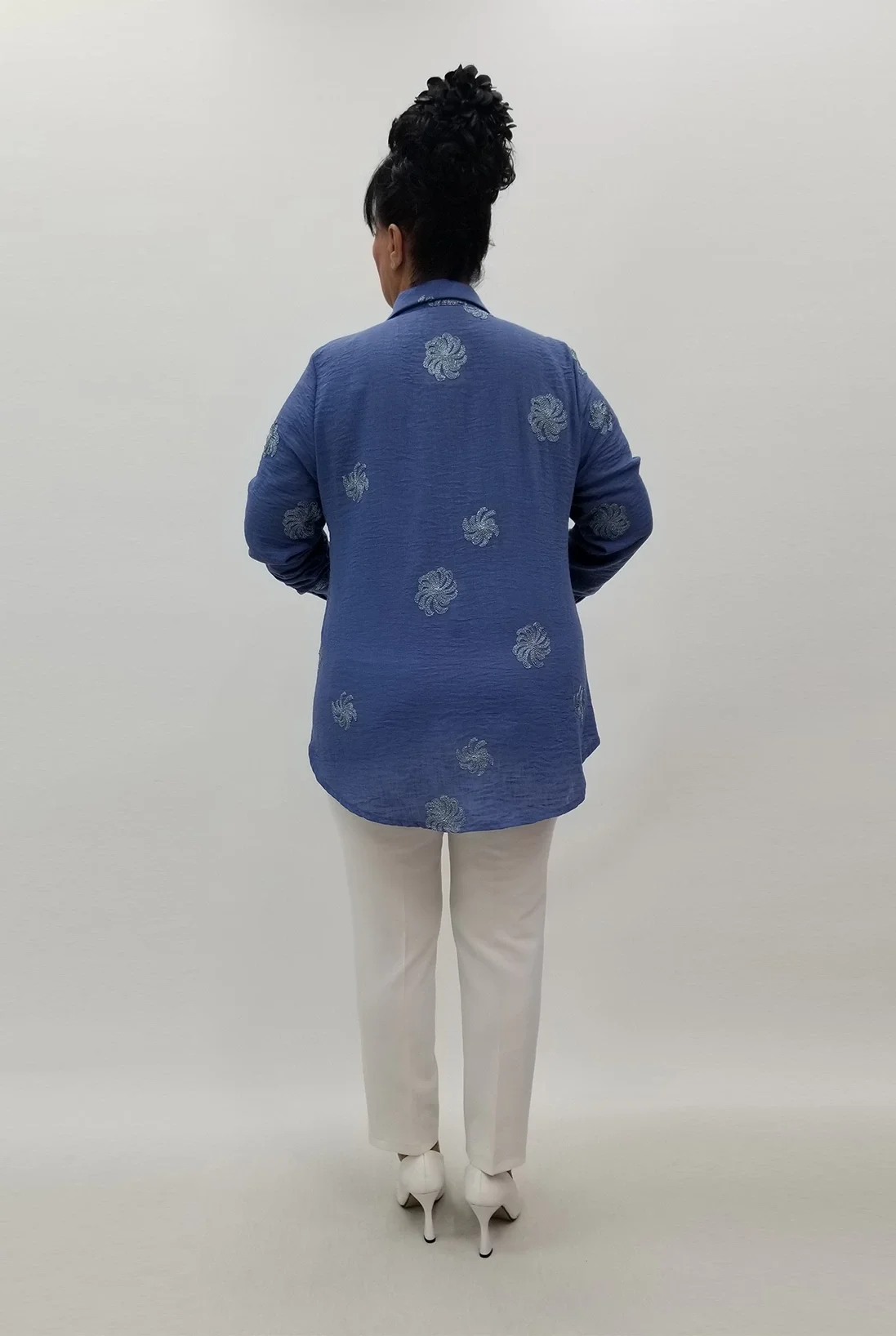 Miraggio Büyük Beden Gömlek 99974 İNDİGO