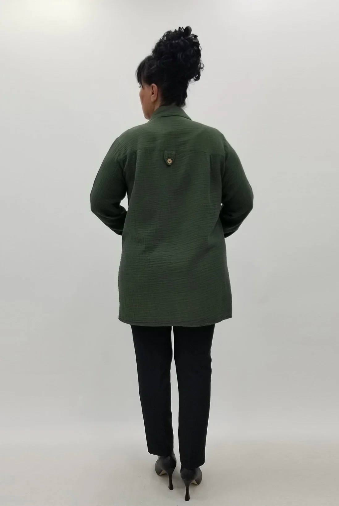 Miraggio Büyük Beden Gömlek 99979 HAKİ