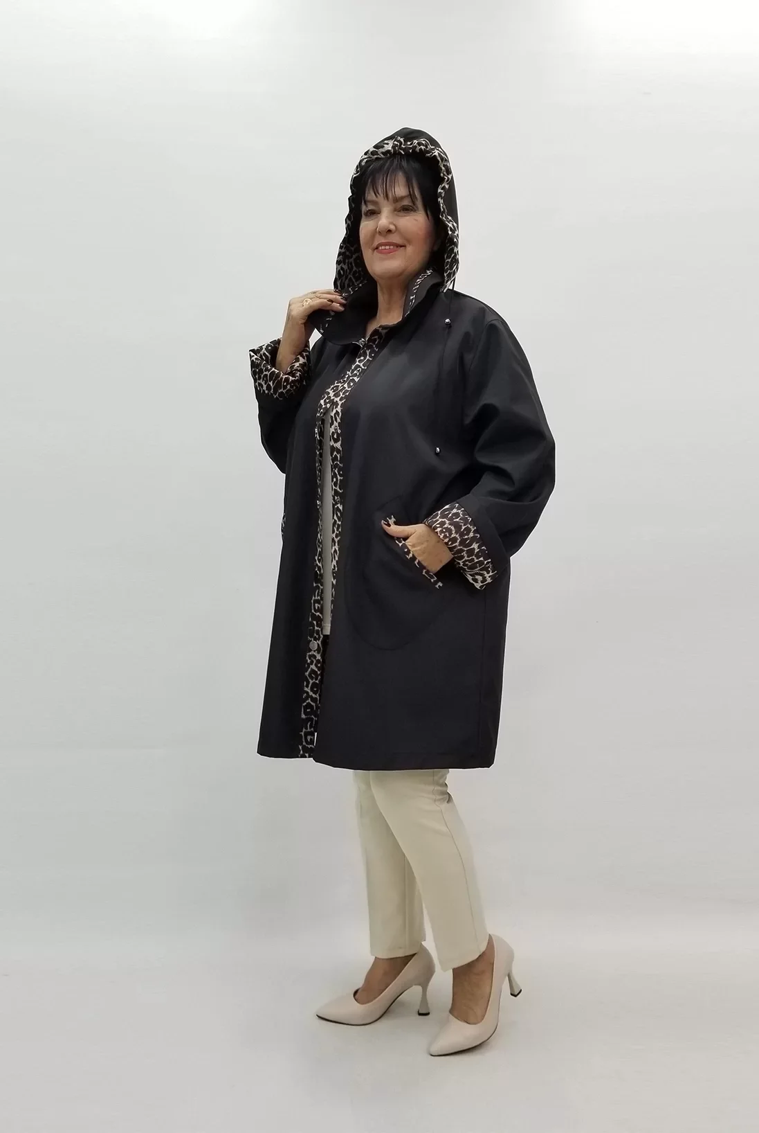 Miraggio Büyük Beden Kaban 4001 SİYAH