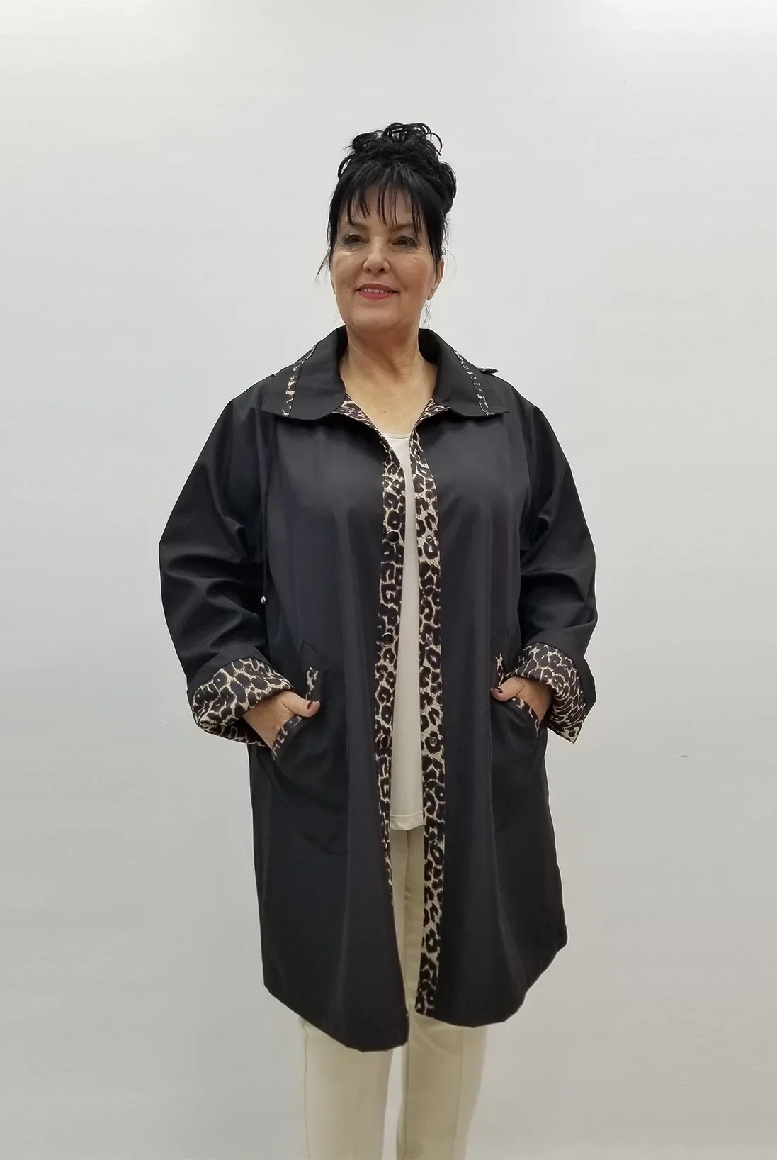 Miraggio Büyük Beden Kaban 4001 SİYAH