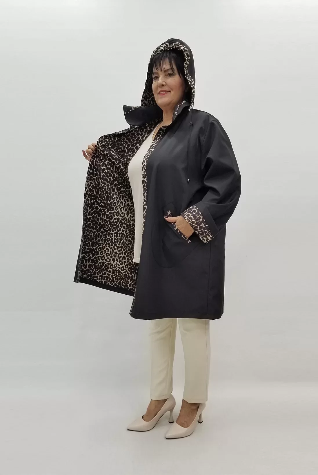 Miraggio Büyük Beden Kaban 4001 SİYAH