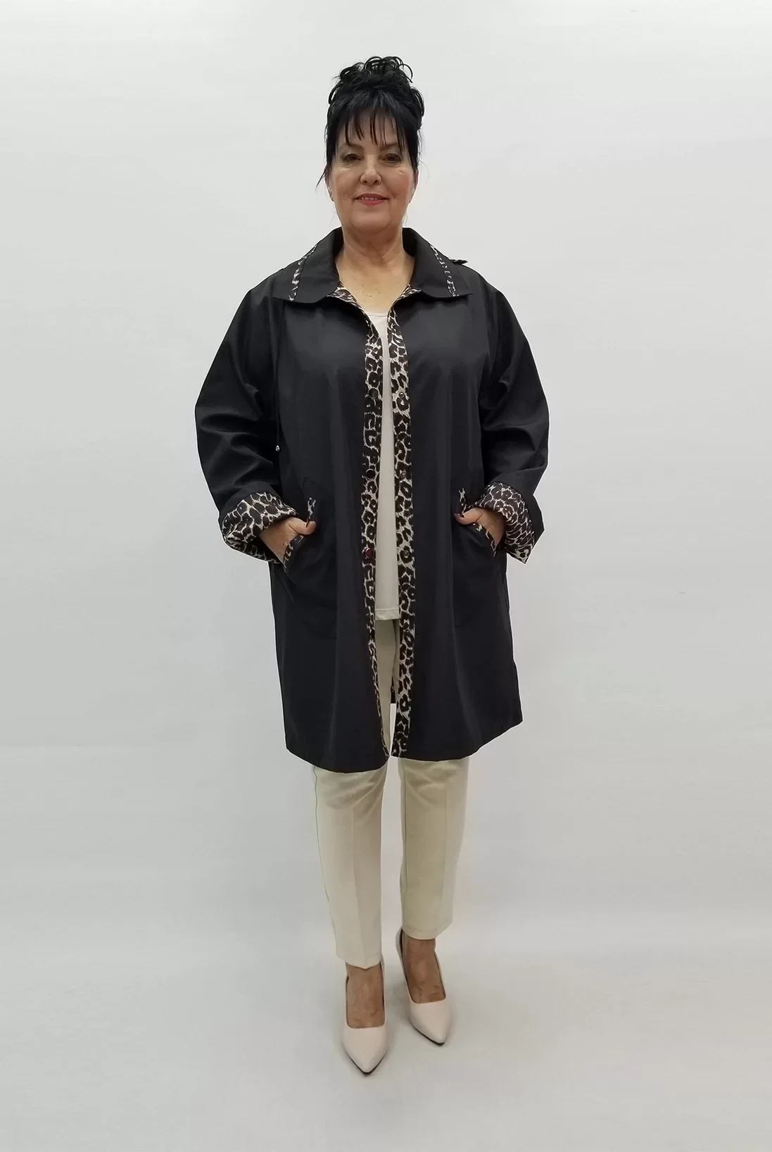 Miraggio Büyük Beden Kaban 4001 SİYAH