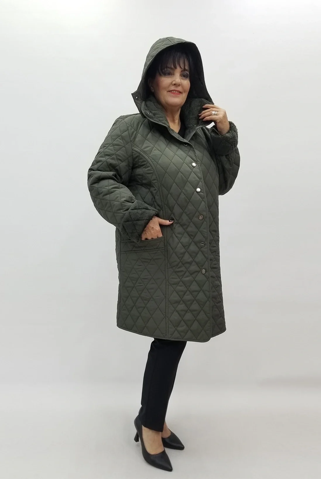 Miraggio Büyük Beden Kaban 4215 HAKİ