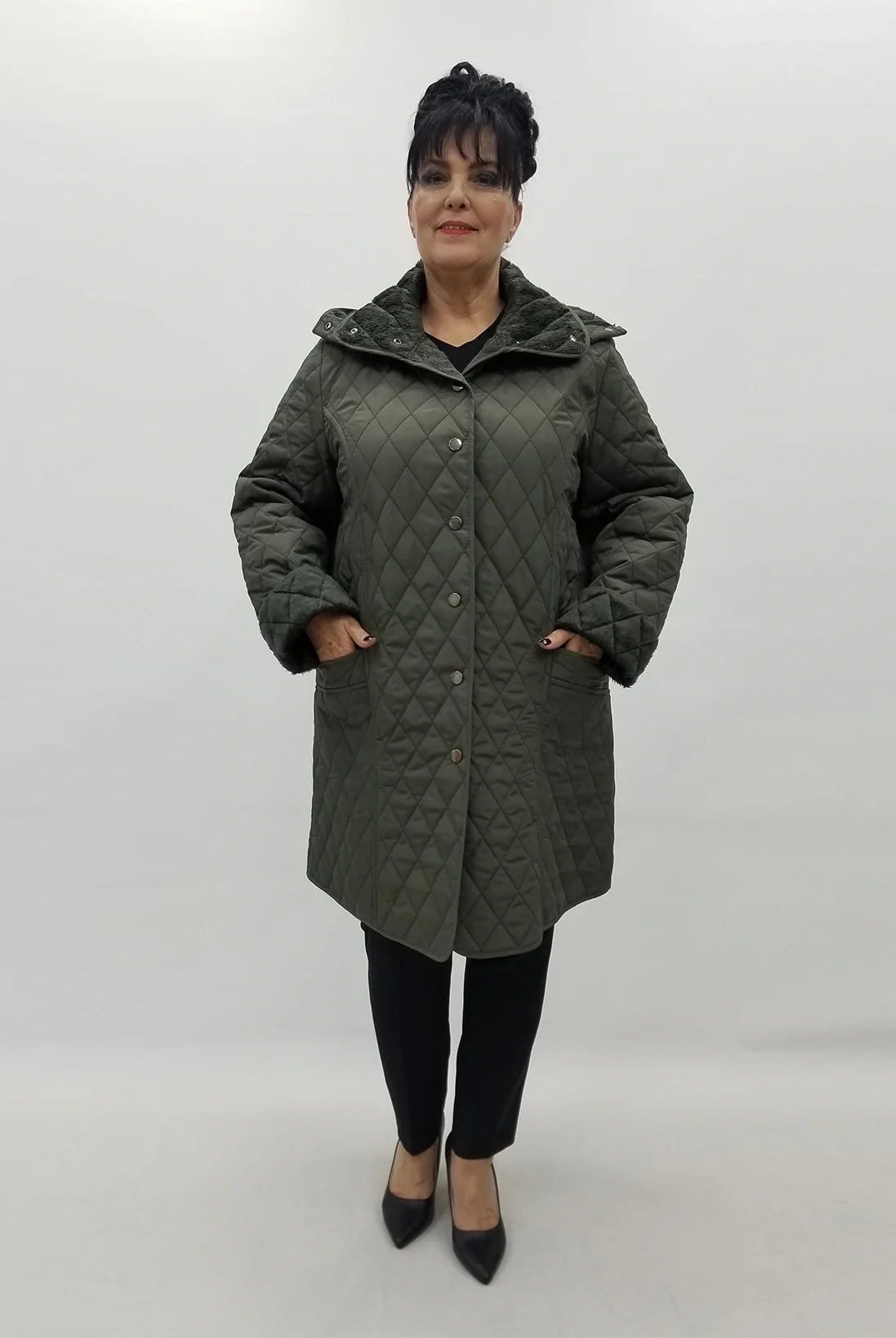 Miraggio Büyük Beden Kaban 4215 HAKİ