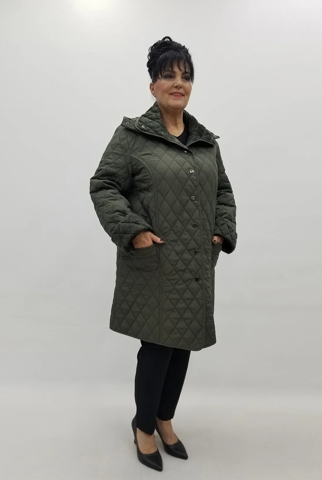 Miraggio Büyük Beden Kaban 4215 HAKİ