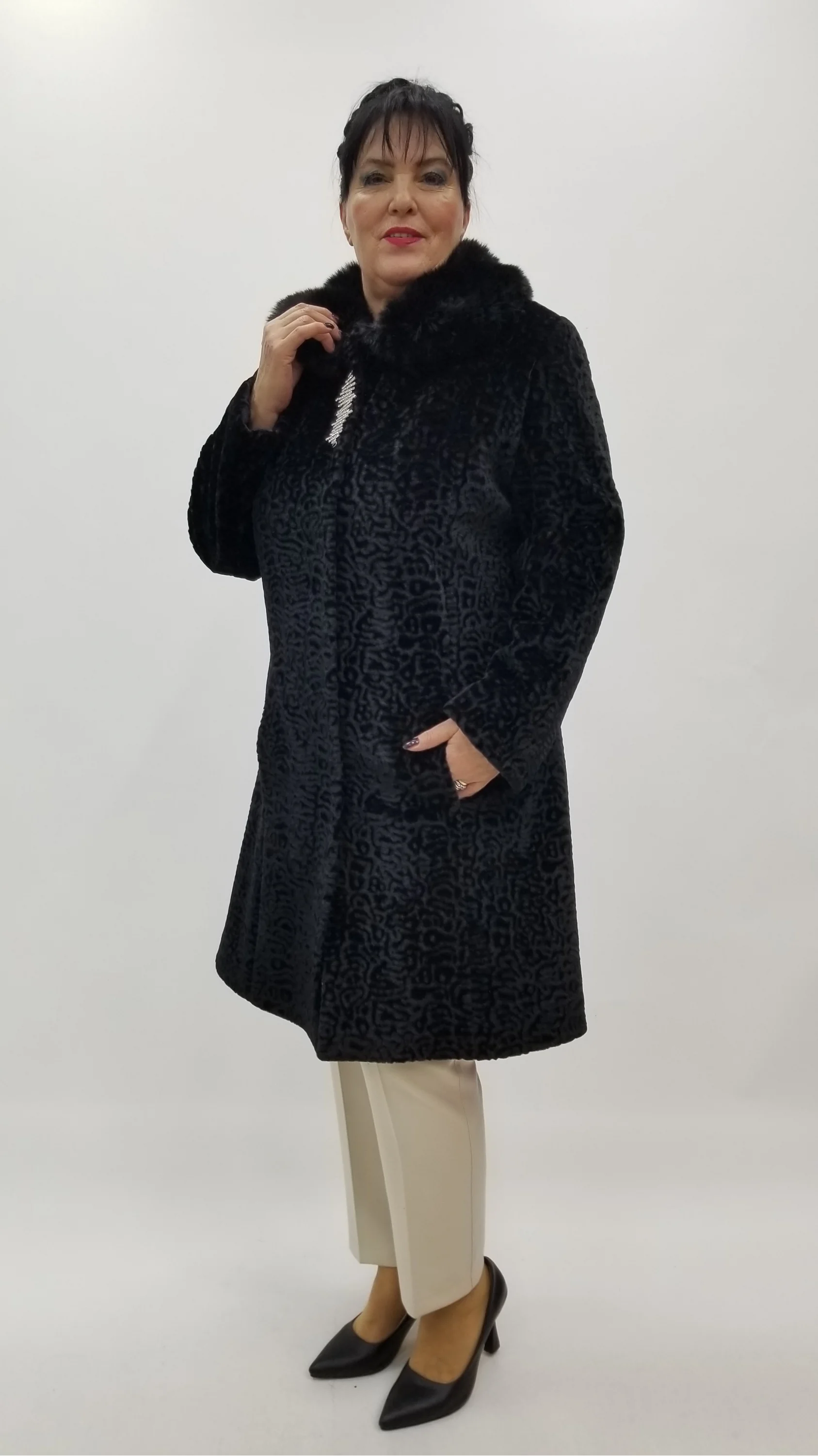 Miraggio Büyük Beden Kaban 4333 SİYAH