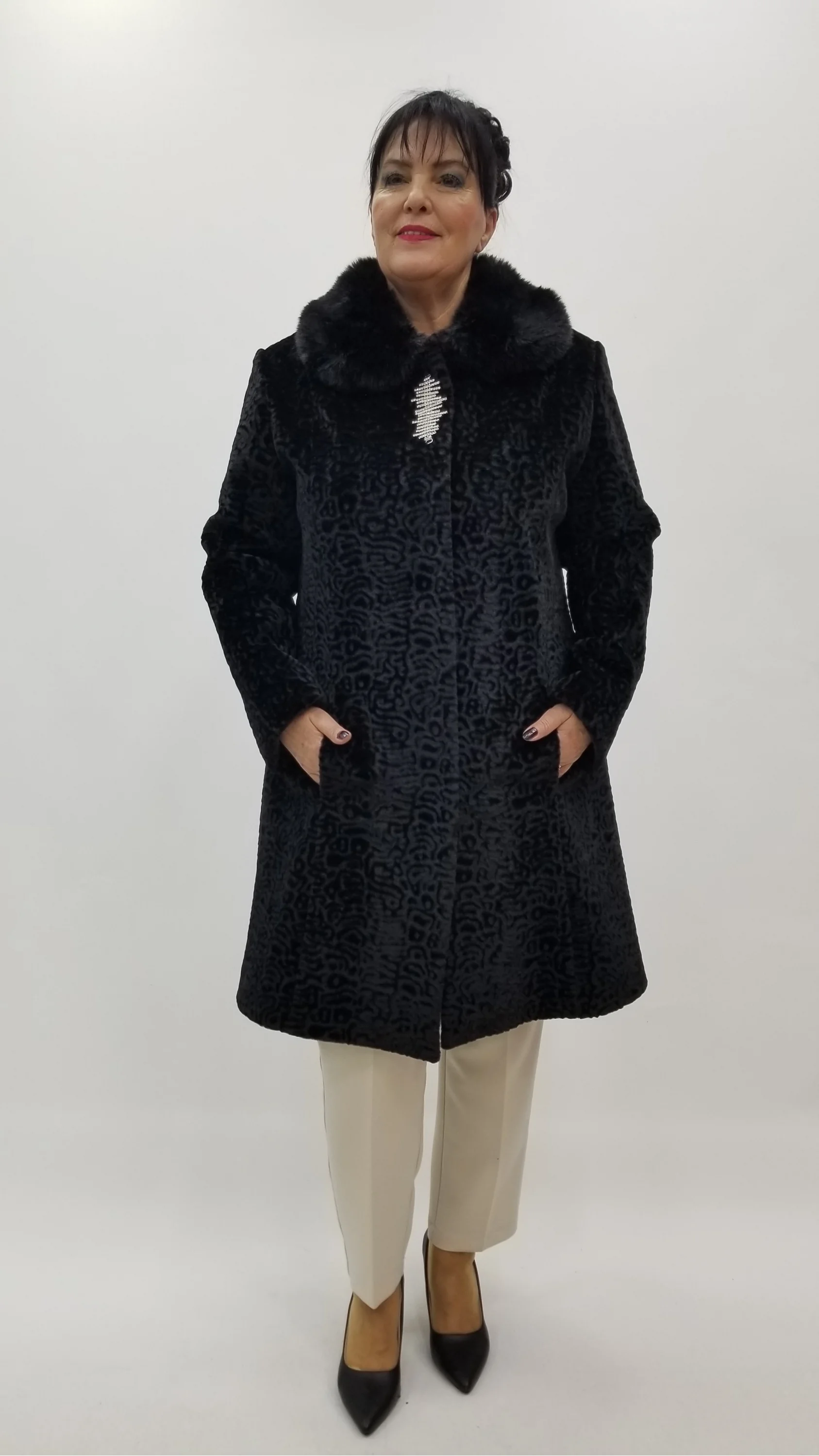 Miraggio Büyük Beden Kaban 4333 SİYAH