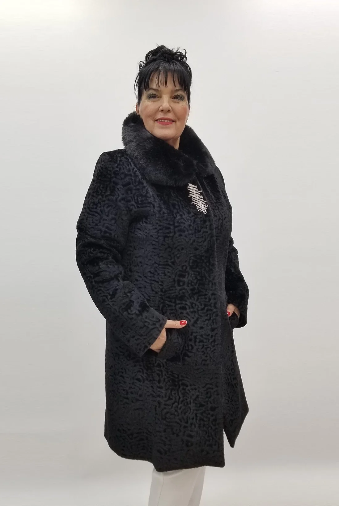 Miraggio Büyük Beden Kaban 98100 LEO DESEN