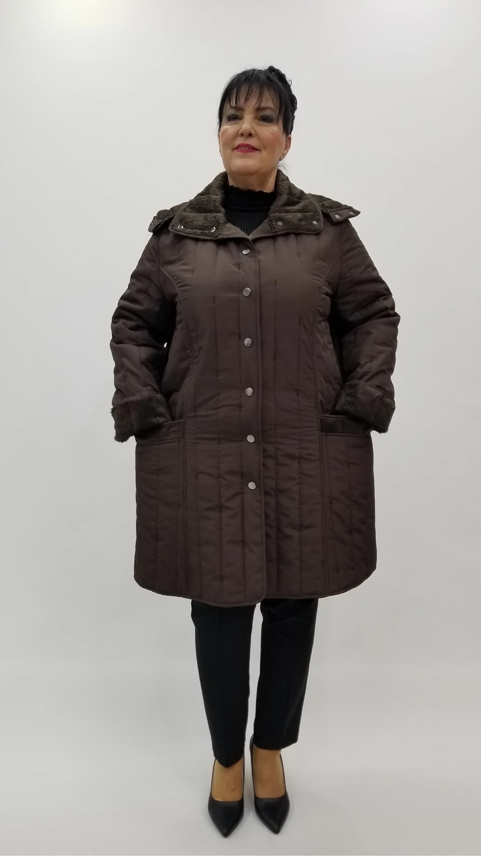 Miraggio Büyük Beden Kaban 99345 K-KAHVE