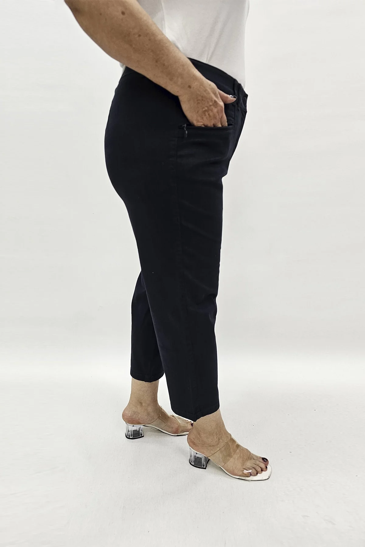 Miraggio Büyük Beden Kapri 97480 LACİVERT