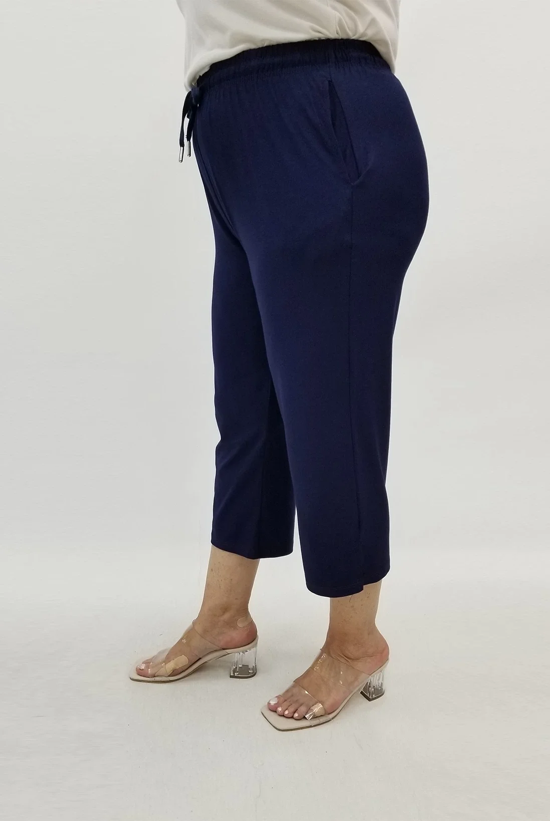 Miraggio Büyük Beden Kapri 99840 LACİVERT