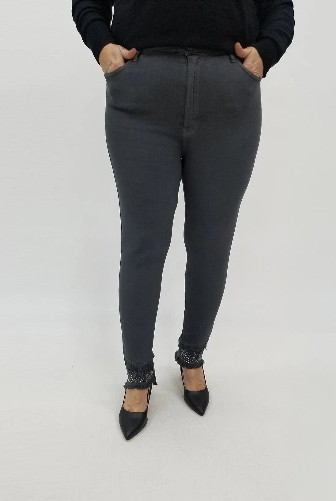 Miraggio Büyük Beden Kot Pantolon 99408 ANTRASİT