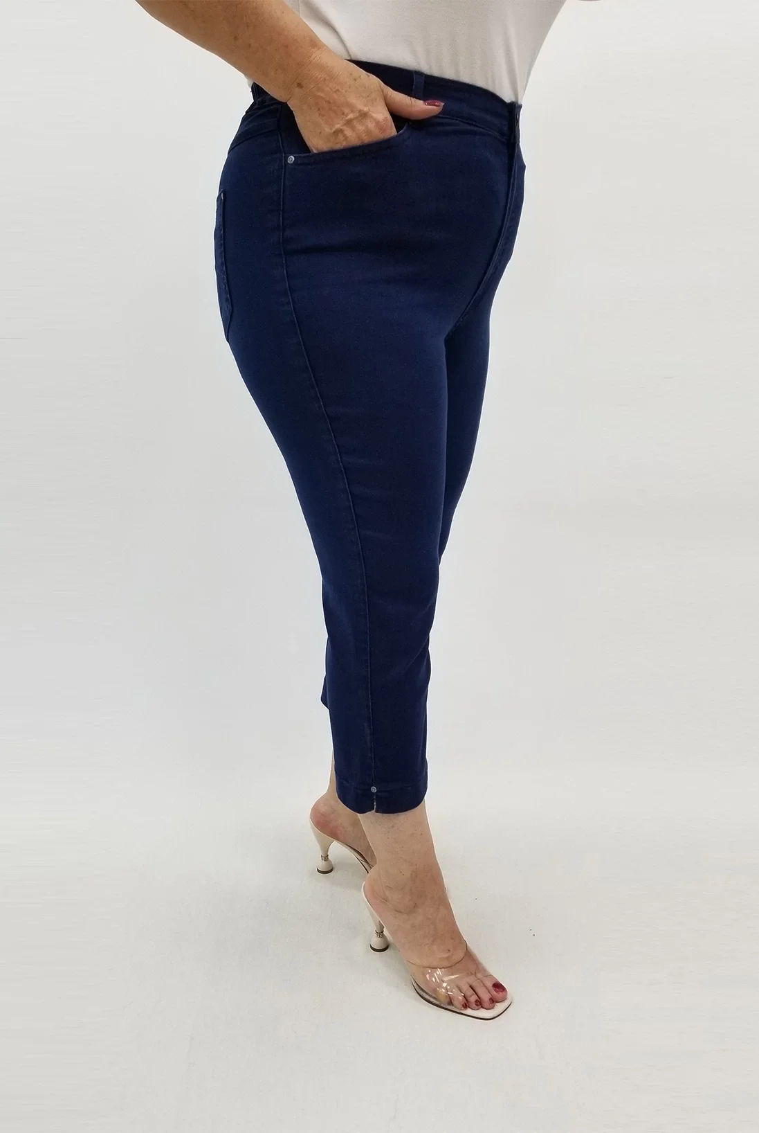 Miraggio Büyük Beden Kapri 99718 KOT LACİ