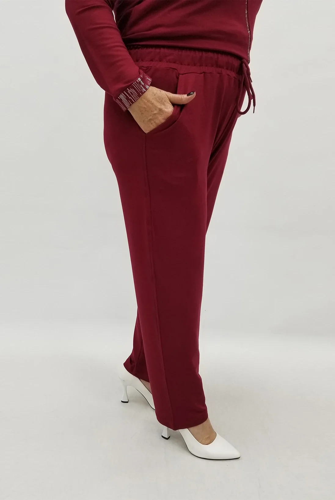 Miraggio Büyük Beden Pantolon 4192 BORDO