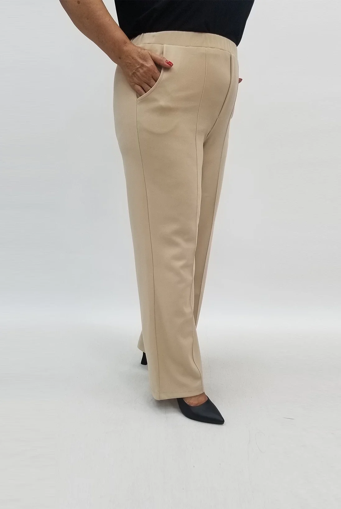 Miraggio Büyük Beden Pantolon 94996 AÇIK BEJ