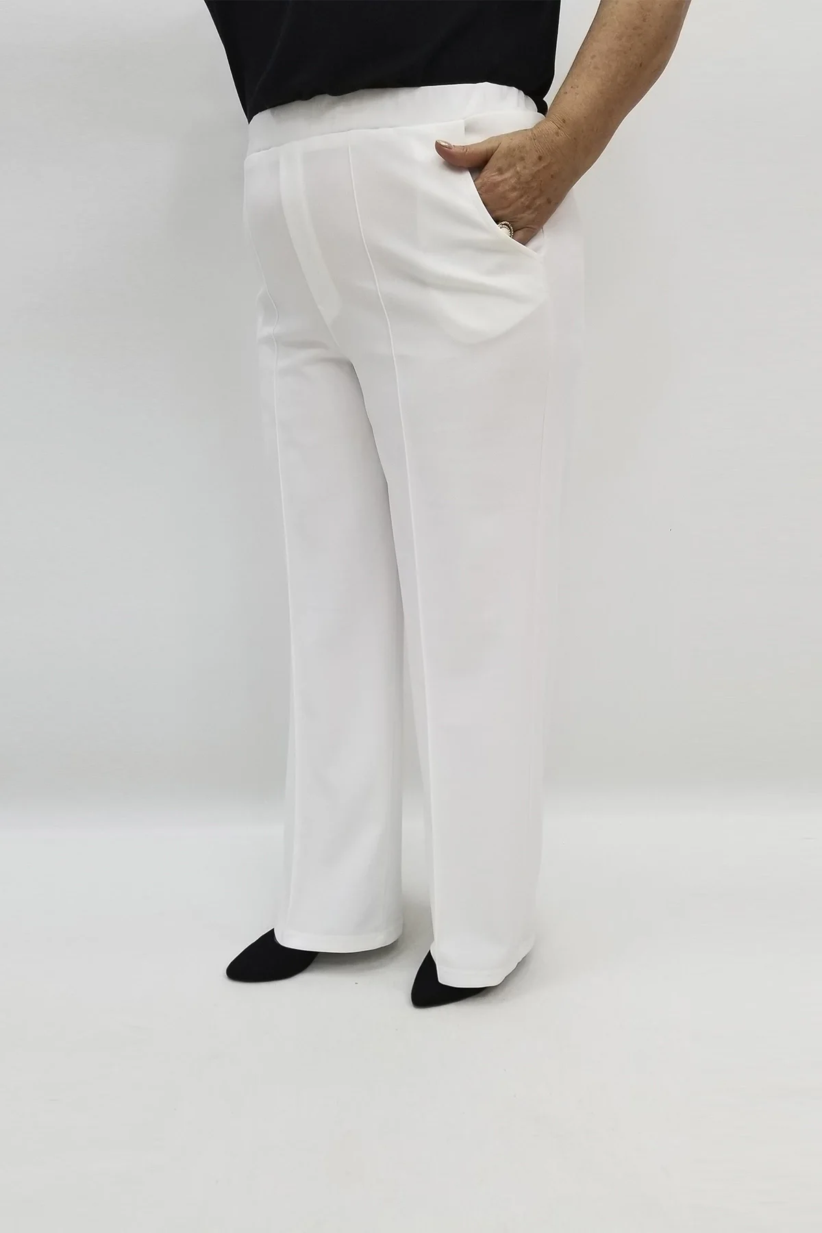 Miraggio Büyük Beden Pantolon 94996 BEYAZ