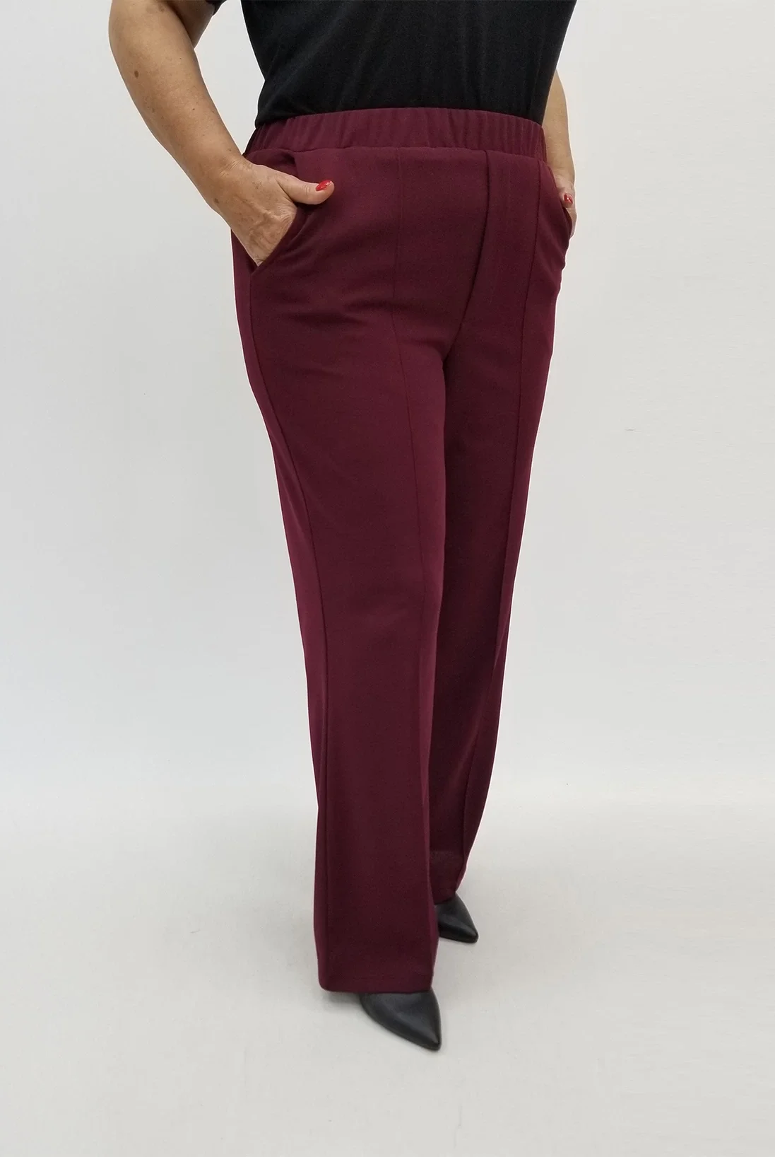 Miraggio Büyük Beden Pantolon 94996 BORDO