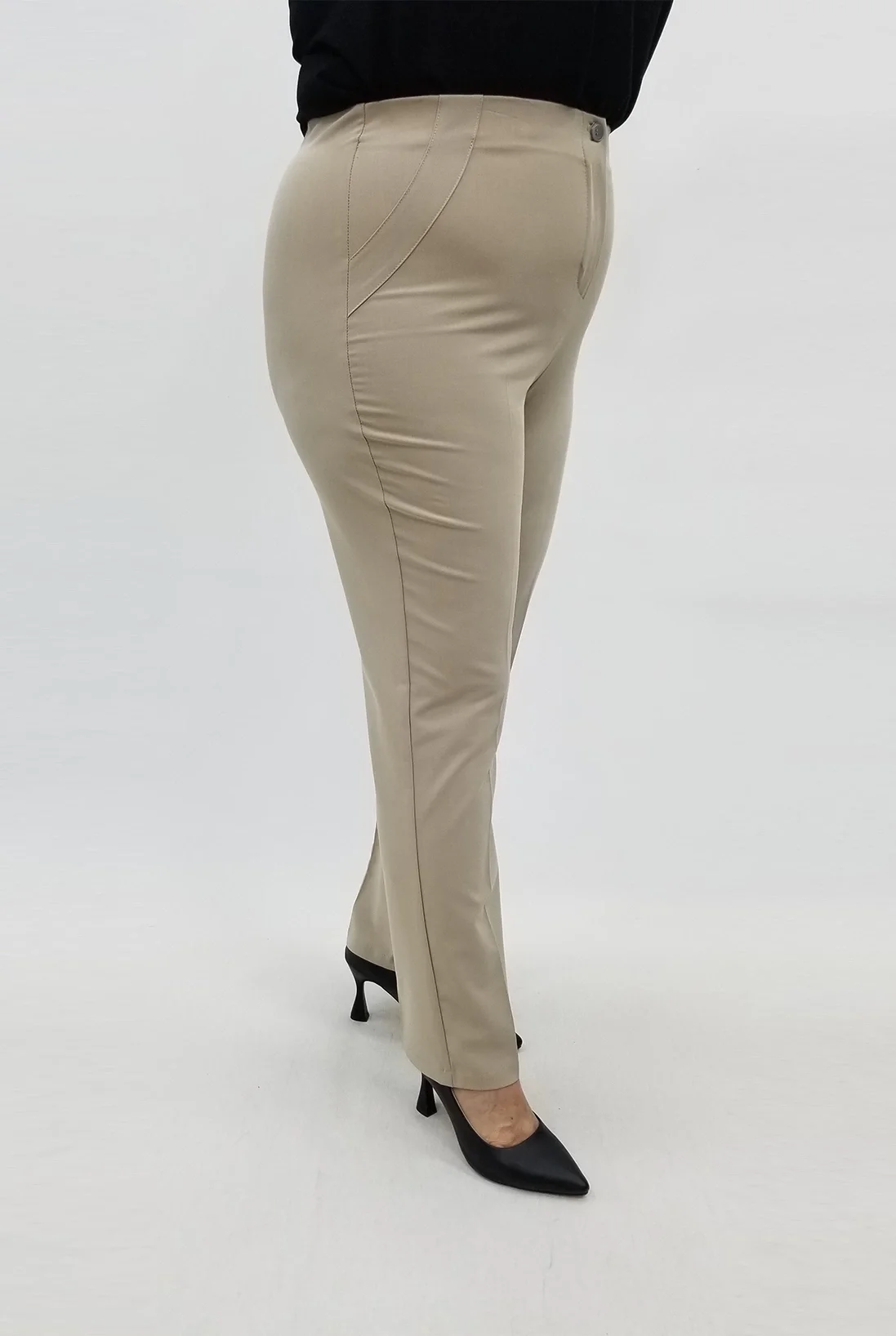 Miraggio Büyük Beden Pantolon 98882 TAŞ