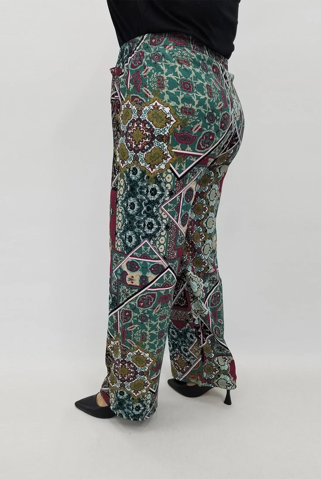 Miraggio Büyük Beden Pantolon 99663 YEŞİL