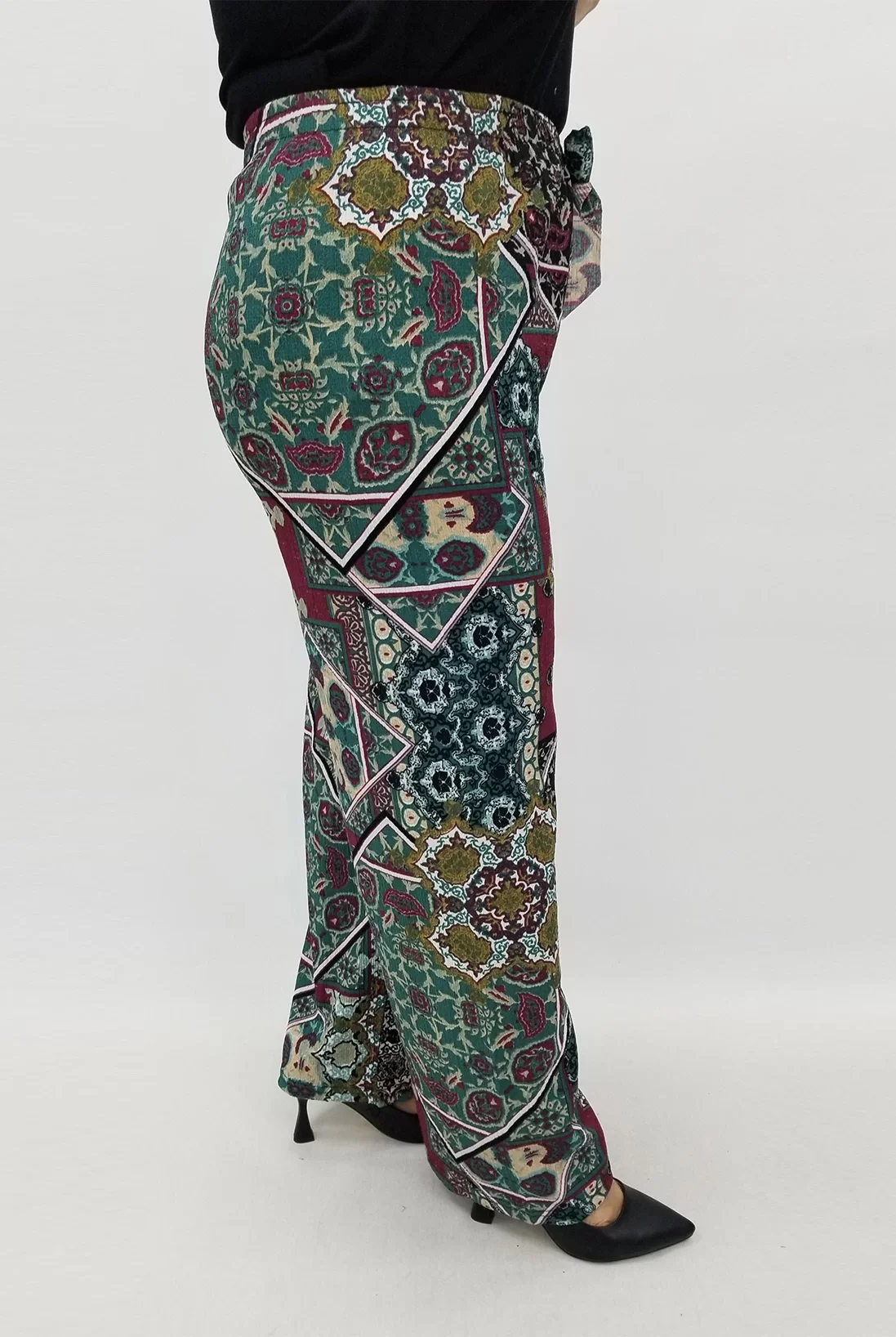 Miraggio Büyük Beden Pantolon 99663 YEŞİL