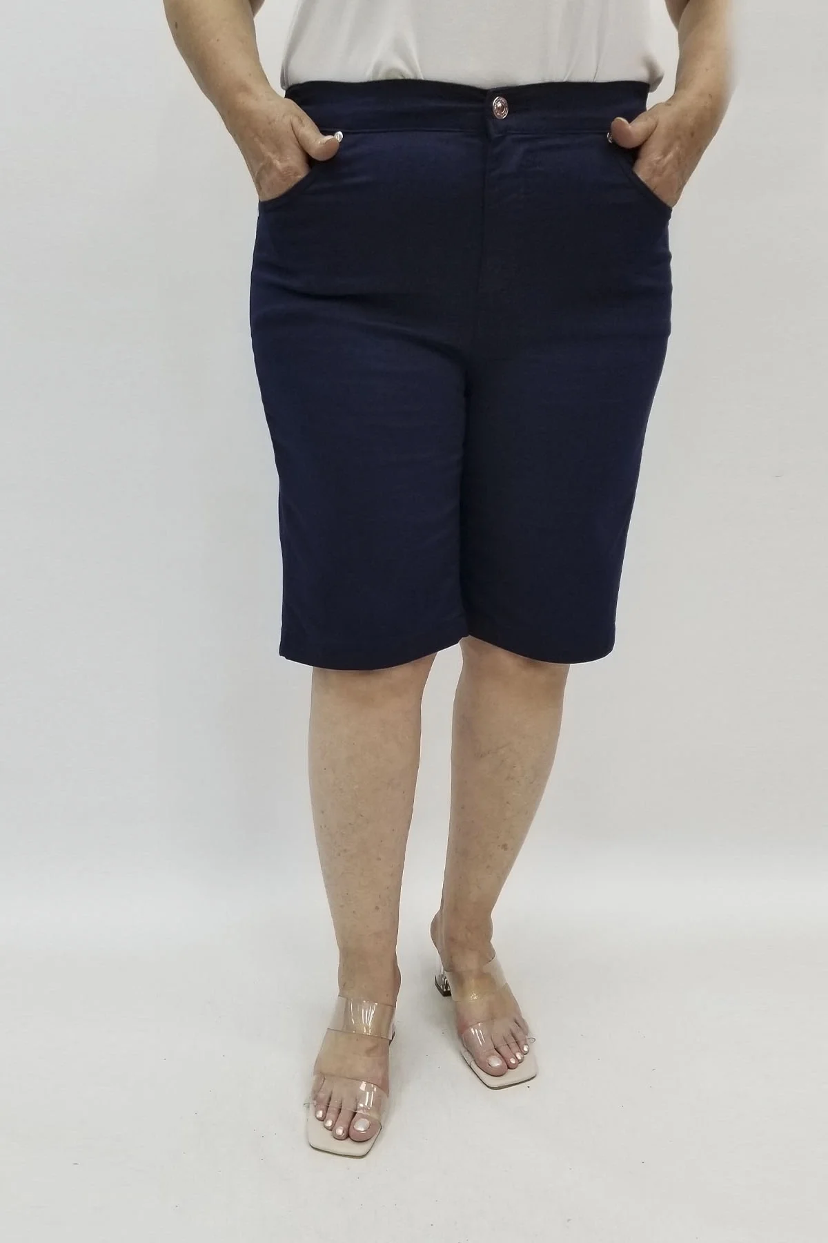 Miraggio Büyük Beden Şort 98658 LACİVERT